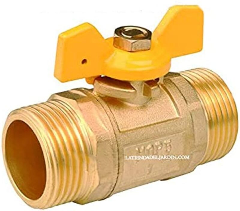 LLAVE BOLA  HEMBRA A HEMBRA  1/2"  T/P GAS AMAR MARIPOSA TC-202