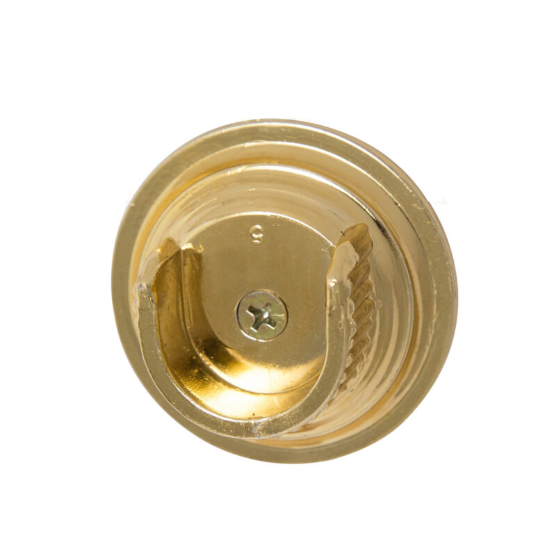 SOPORTE PLAFON U DORADO 3/4" XA TUBO CORTINERO