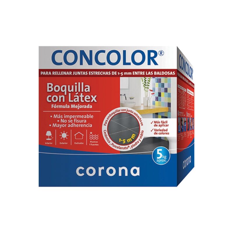 BOQUILLA CONCOLOR C/LATEX SUPER BCO REF 101 X 5 KG