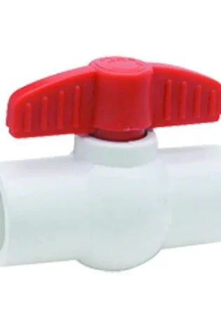 LLAVE BOLA 1" P.V.C LISA