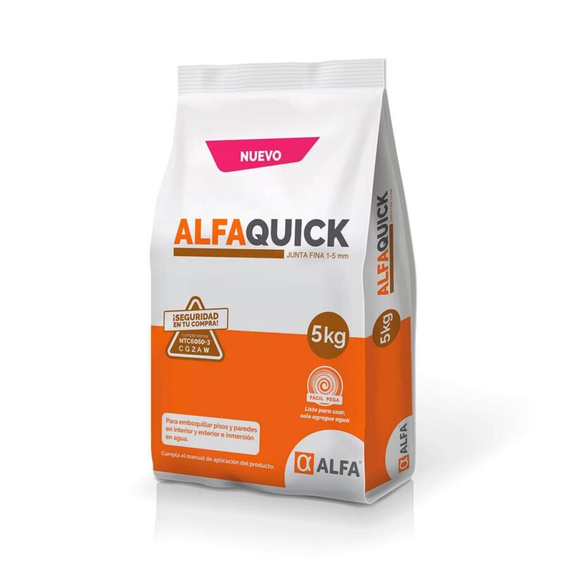 BOQUILLA ALFAQUICK JUNTA FINA X 5 KG BCO